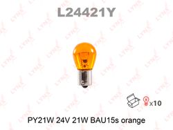 L24421Y Лампа PY21W 24V BAU15s AMBER