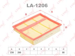 LA1206 Фильтр воздушный