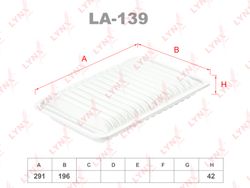 LA139 Фильтр воздушный