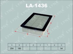 LA1436 Фильтр воздушный