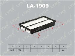 LA1909 Фильтр воздушный