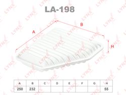 LA198 Фильтр воздушный
