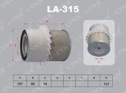 LA315 Фильтр воздушный