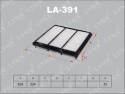 LA391 Фильтр воздушный