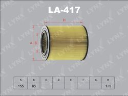 LA417 Фильтр воздушный