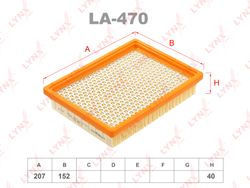 LA470 Фильтр воздушный