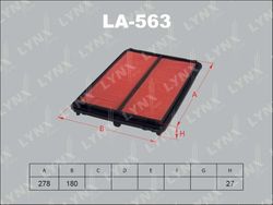 LA563 Фильтр воздушный