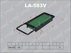LA583V Фильтр воздушный