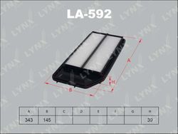 LA592 Фильтр воздушный