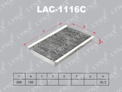 LAC1116C Фильтр салона угольный