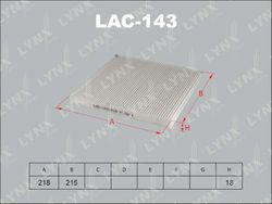 LAC143 Фильтр салона