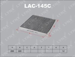 LAC145C Фильтр салона Замена снятому LAC-118C