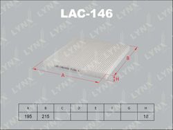 LAC146 Салонный фильтр