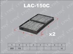 LAC150C Фильтр салона (2шт)
