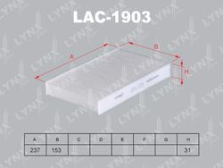 LAC1903 Фильтр салона