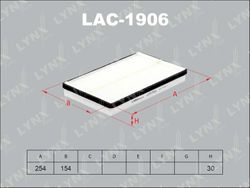 LAC1906 Фильтр салона стандарт