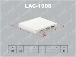 LAC1908 Фильтр салона