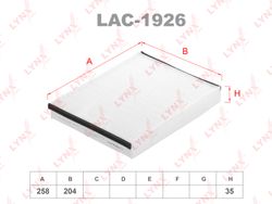 LAC1926 Фильтр салонный