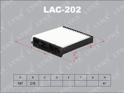 LAC202 Фильтр салона