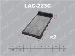 LAC223C Фильтр салона (2шт)