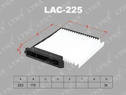 LAC225 Фильтр салона