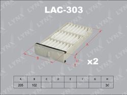 LAC303 Фильтр салона (2шт)