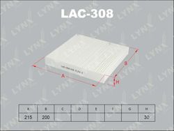 LAC308 Фильтр салона