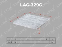 LAC329C Фильтр салона угольный
