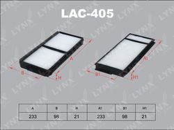 LAC405 Фильтр салона (2шт)