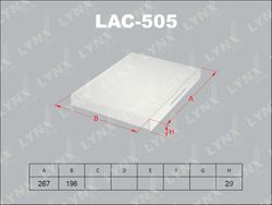 LAC505 Фильтр салона