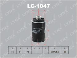LC1047 Фильтр масляный