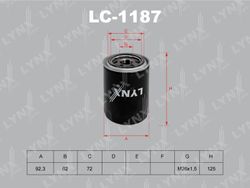 LC1187 Фильтр масляный