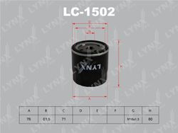 LC1502 Фильтр масляный