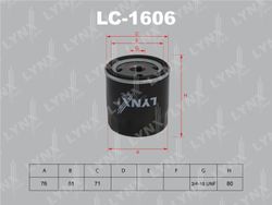 LC1606 Фильтр масляный