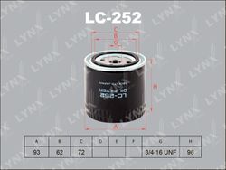 LC252 Фильтр масляный