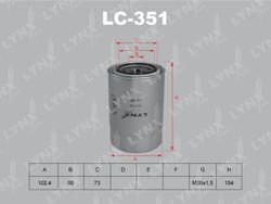 LC351 Фильтр масляный