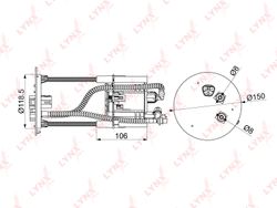 LF1003M Фильтр топливный