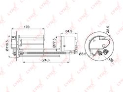 LF1075M Фильтр топливный