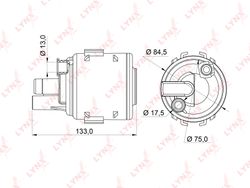 LF245M Фильтр топливный