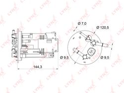 LF362M Фильтр топливный