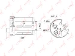 LF973M Фильтр топливный