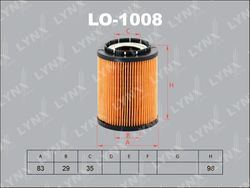 LO1008 Фильтр масляный (вставка)