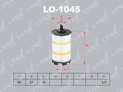 LO1045 Фильтр масляный (вставка)