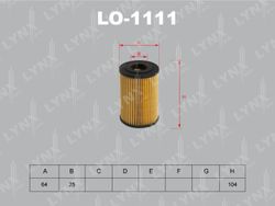 LO1111 Фильтр масляный (вставка)