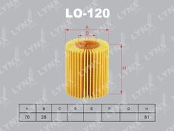 LO120 Вставка фильтра масляного