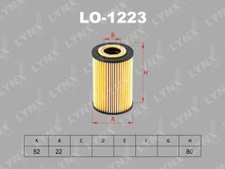 LO1223 Вставка фильтра масляного