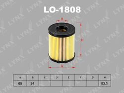 LO1808 Фильтр масляный (вставка)