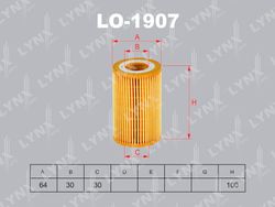 LO1907 Фильтр масляный (вставка)