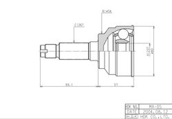 MA005 ШРУС внешний MA-05