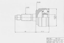 MAE052 ШРУС внешний ECO-series